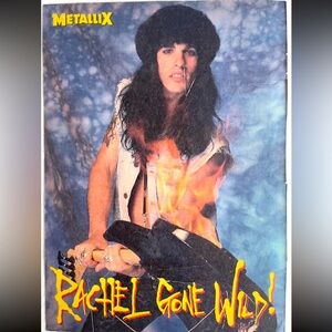Metallix magazine Skid Row Rachel Bolan pinup